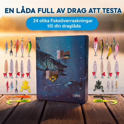 Fiskekalendern – 24 unika fiskedrag