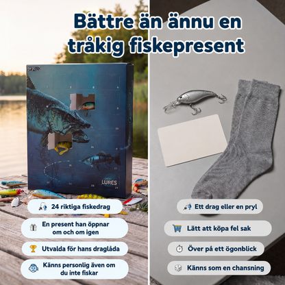 Fiskekalendern – 24 unika fiskedrag