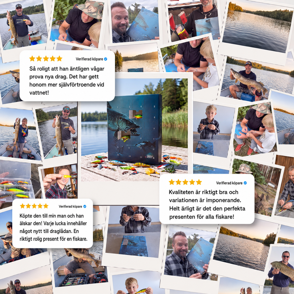 Fiskekalendern – 24 unika fiskedrag