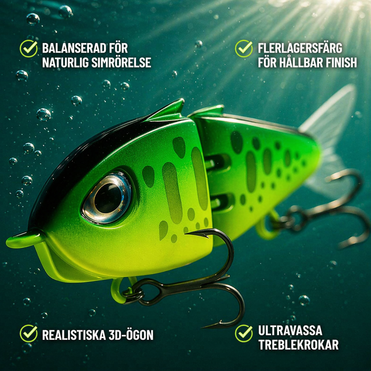 GhostShad - Naturlig rörelse som triggar hugg
