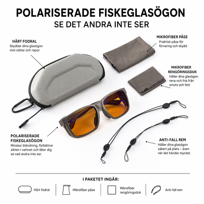 Polariserande FiskeGlasögon - Se det andra inte ser