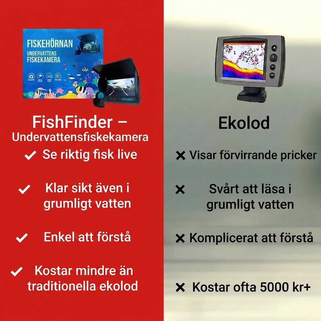 Fishfinder - Undervattenskamera för fiske